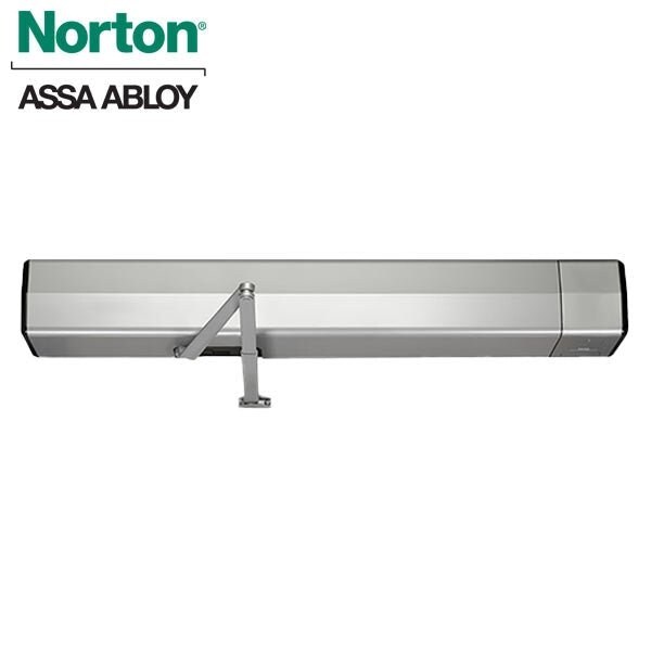 Low Energy Door Operator, Surface Mount, Push Side, Top Jamb, Double Lever Arm Regular, Aluminum Fin